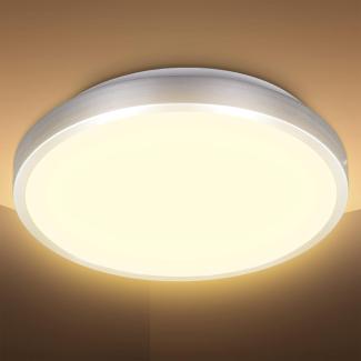 LED Deckenlampe Deckenleuchte titan 12W warmweiß Wohnzimmer Flur Küche Ø29cm