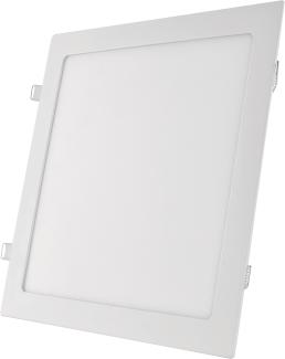 EMOS LED Panel 18 W, quadratische 1600 lm Einbauleuchte, Deckenleuchte in Weiß mit Durchmesser 22,5 cm, extra flach, Einbautiefe 2,1 cm, Lichtfarbe neutralweiß 4000 K, inkl. LED-Treiber