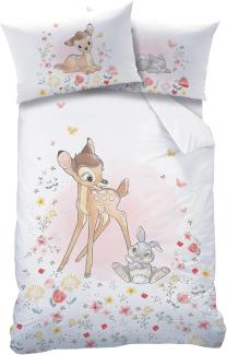 Baby Wende Bettwäsche Disney Bambi 100 x 135 cm 100% Baumwolle