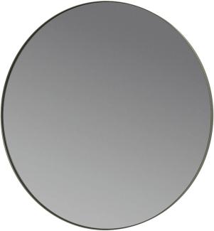 Blomus Wandspiegel RIM, Spiegel, Rundspiegel, Stahl pulverbeschichtet, Steel Gray, 50 cm, 66003