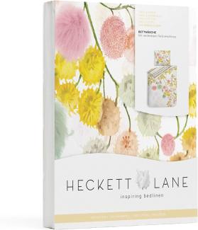 Heckett & Lane Cotton Bettwäsche 155x220 Daniel multi bunt Bommel Quasten Streifen