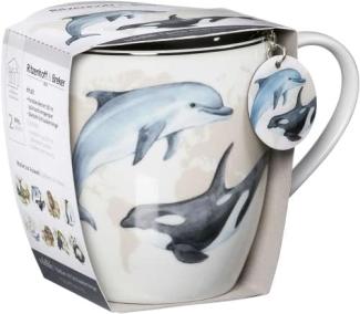 Geschenk-Set Jumbotasse mit Anhänger Wildlife - Jumbotasse mit Anhänger Delfin