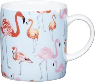 Kitchen Craft Kaffeetasse, 80 ml, Porzellan, Flamingo, Mehrfarbig, 8 x 6 cm