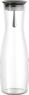 Bohemia Cristal 093 006 106 Simax Karaffe Ca. 1250 ml Aus Hitzebeständigem Borosilikatglas mit Praktischem Ausgießer Aus Kunststoff Smoke ''Viva''