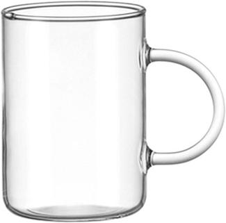 LEONARDO 030525 Novo Teeglas mit Henkel, Borosilikatglas, 360 ml, klar