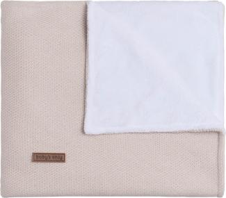 BO Baby's Only - Gitterbettdecke aus Baumwolle mit Teddyfutter - TOG 2.1-100x135 cm - für Jungen und Mädchen - Sand