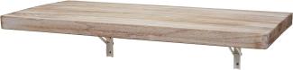 Wandtisch, natur, Massivholz, klappbar, 100x50cm