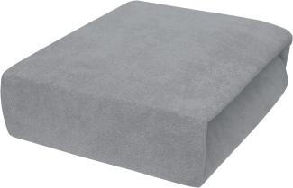 Frottier Spannbettuch passend zu 140 x 70 cm Kinderbett Matratze (Grau)