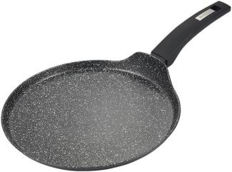 Pfannkuchenpfanne Induktion - Ø28cm Crepes Pfannen - Pancake Pfanne Pfannkuchenpfanne Marmorbeschichtung schwarz