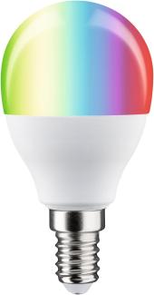 Paulmann 29150 Standard 230V Smart Home Zigbee LED Tropfen E14 470lm 5W RGBW+ dimmbar Matt Leuchtmittel