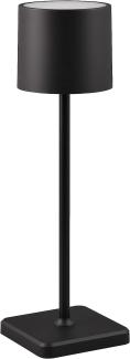 Akku LED Tischleuchte FERNANDEZ für Innen & Außen, Schwarz Höhe 38cm