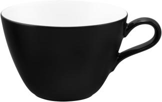 Milchkaffee-Obertasse 0,37 l Life Fashion Glamorous Black Seltmann Weiden Milchkaffeetasse - Mikrowelle geeignet, Spülmaschinenfest