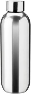 Stelton Isolierflasche Keep Cool Steel, Thermoflasche, Edelstahl, Kunststoff, Silbern, 600 ml, 355-15