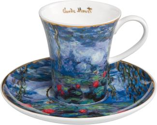 Goebel / Claude Monet - Seerosen mit Weide / Fine Bone China / 12,0cm x 12,0cm