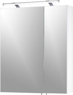 Schildmeyer Spiegelschrank 125095, weiß Glanz, 60 x 16 x 75 cm