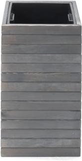 Westmann Holz Pflanzkübel Mono | grau | 33x33x56 cm