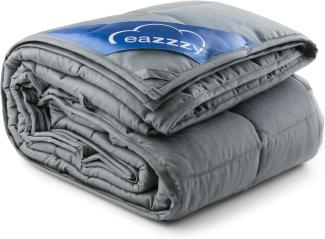 Genius eaZzzy Gewichtsdecke 135 x 200 cm 8kg – waschbare Therapiedecke aus 100% Baumwolle mit Glasperlen für Erwachsene | Schwere Decke gegen Angst, Schlafstörung und Anti Stress