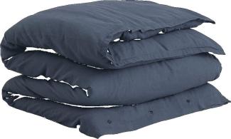 GANT Bettdeckenbezug Bettwäsche Cotton Linen Sateen Blue 155 x 220 cm