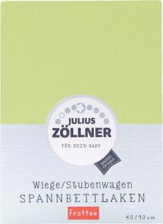 Julius Zöllner Spannbetttuch Frottee für Kinderbett, 60x120/ 70x140 cm, grün