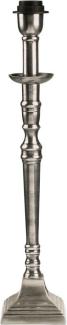 PR Home Salong Tischlampe antik silber E27 33x8x8cm