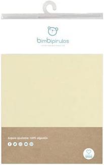 pirulos 40300002 – Spannbettlaken, Baumwolle, 60 x 120 cm, Ecru