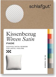 Schlafgut Woven Fade Bettwäsche | Kissenbezug einzeln 80x80 cm | white-sand-light