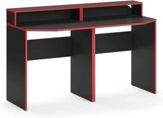 Vicco 'Kron' Gaming Desk, schwarz, 2x 70 x 87,2 x 60 cm