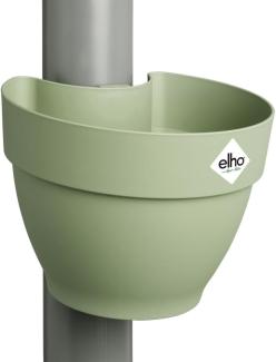 elho Vibia Campana Fallrohrpflanzgefäss 40 - Blumentopf für Regenrohr - vertikaler Garten - 100% recyceltem Plastik - Ø 21. 6 x H 16. 3 cm - Grün/Pistazien Grün