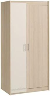 PARISOT 'Charly' Kleiderschrank Grau / Weiß 2 Türen B 85 cm