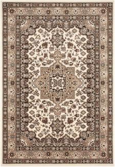 Orientalischer Kurzflor Teppich Parun Täbriz Ivory Beige - 80x150x0,9cm