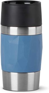 EMSA 'Travel Mug Compact' Thermobecher, Edelstahl, blau, 300 ml