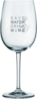 Vino Rotweinglas save water drink wine