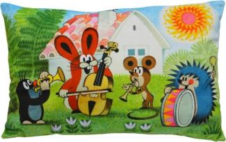 Kissen der kleine Maulwurf, Motiv Band, 45x30cm - Kinderkissen