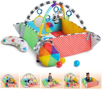 Baby Einstein, Patch’s 5-in-1 Color Playspace, 5 in 1 Spieldecke und Bällebad mit aufklappbaren Seiten, 5 abnehmbaren Spielzeugen, 20 Minuten Melodien und vielem mehr