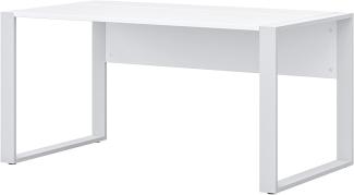 'Direct' Schreibtisch mit Kufenfuß, Dekor Weiß, 74 x 80 x 150 cm