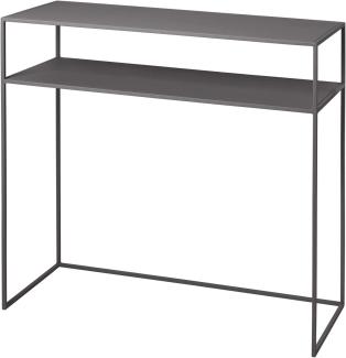 Blomus FERA Sideboard, Regal, Wandregal, Stahl pulverbeschichtet, steel gray, 35 x 85 x 80 cm, 65986