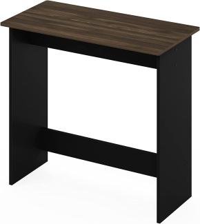 Furinno Simplistic Schreibtisch, Computertisch, PC-Tisch, Bürotisch, Holz, Columbia Walnut / Schwarz, 39. 4 x 80 x 75. 7 cm
