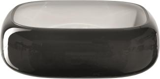 Leonardo Schale Milano, Dekoschale, Ablage, Kalk-Natron Glas, grau, 23 x 23 cm, 041658