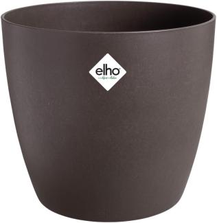 elho The Coffee Collection Rund 18 cm – Blumentopf für den Innenbereich – Hergestellt aus Kaffeesatz und recyceltem Kunststoff - Braun/Espresso Braun