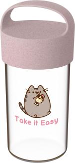Koziol Trinkflasche Buddy Drink Pusheen Take It Easy, Kunststoff, Organic Pink, 500 ml, 8026711