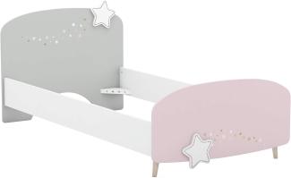 Demeyere 'Stella' Bett matt weiß/grau/rosa, 90x200 cm