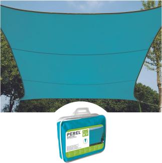 Sonnensegel Quadratisch Blau 3,6 x 3,6m - Sonnenschutz für Terrasse & Balkon