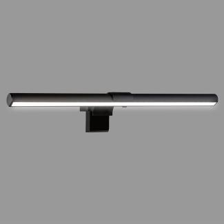 BRILONER Leuchten – PC-Lampe Klemmbar, Monitorlampe LED, USB, Kabel-Fernbedienung, Stufen-CCT, Dimmbar, Neigbar, Schwarz, 2303-015