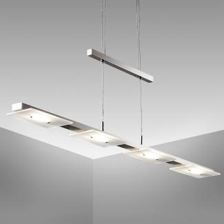LED Deckenleuchte Design Pendel-Leuchte Hänge-Lampe Küchen-Tisch Esszimmerlampe 4x Einzelglas | 4x LED Platine