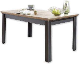 Esstisch JASMIN Küchentisch Tisch in graphit Artisan Eiche 160-220 cm