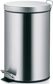 Treteimer Edelstahl poliert, mit Kunststoffeinsatz, Inhalt: 12 Liter