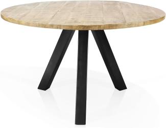 Möbel-Eins ZANTA Esstisch, Platte: 2.5 cm, Material Massivholz, Mangoholz 120 cm