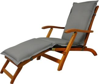 indoba - Polsterauflage Deck Chair Serie Premium - extra dick - Grau
