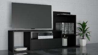 Homemania TV-Schrank Sumatra 120x30x30/65 cm Schwarz