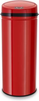 Echtwerk EW-AE-0250 Edelstahl Abfalleimer 42L mit IR Sensor, Inox Red